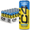 C4 Energetic Drink 12oz (Pachet de 24) - Bombsicle congelate - Sugar Free Pre Workout Performance Drink with No Artificial Colors or Dyes