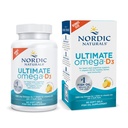 Nordic Naturals Ultimate Omega-D3, Lemon Flavor - 90 Soft Gels - 1280 mg Omega-3 + 1000 UI Vitamina D3 - EPA & DHA - Promovează creierul, inima, și sănătatea imună - 45 Serviri