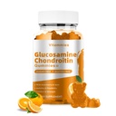 Glucosamine Chondroitin Gummies cu MSM & Elderberry Extra Putere - Suport comun, Suport Immun Antioxidant pentru Adulți, Bărbați și Femei Minerale, Coenzime Q10, DHA - 60 Orange Gummies