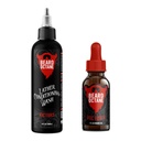 Beard Octane Basm Kit - Barbă Șampon și ulei - Îngrijire barbă naturală cu Jojoba & Argan (Victory - Ginger Yuzu, Labdanum & Fresh Ozone)