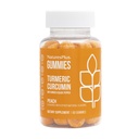 NaturesPlus Gummies Curcumin Turmeric - 60 Gummies, Peach - Sprijină Joint, Digestive & Cardiovascular Health - Vegan, Gluten Free, Non-GMO - 30 Servings