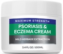 Hermon Psoriazis Eczema Relief Cream: Concentraţia maximă pentru Psoriazis Eczemă - Simptom de rezistenţă Resistent eficient pentru Dermatita Seboreică Foliculită 100m 3.4 Fl Oz (Pachetul de 1)