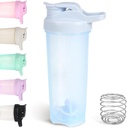 D.Y.A 24oz Shaker Bottle, Leak Proof Sports Shaker Cups for Proteine Shakes,Sticla Shaker pentru Pre Antrenament și de călătorie pentru a merge,BPA gratuit și Easy Proteine Shaker sticla,Blue