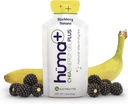 Huma Plus (Double Electrolytes) - Chia Energy Gel, BlackBerry Banana, 24 Gels - Stomac prietenos, Geluri alimentare reale