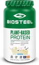 BioSteel Vegan Praf de proteine - Vanilie, NSF pentru sport, 1.8 lbs, 22g Proteina, 25 Serviri - Pudră de proteine pe bază de plante cu orez brun, mazăre și semințe de dovleac - Pulbere de proteine de plante premium