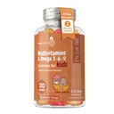 maxmedix Kids Multivitamine Gummies cu Omega 3 6 9 - 120 Gummies (60 Servings) - Essential Kids Vitamina A, C, D & B12, Minerale & Nutrients - Zmeură naturală și aroma portocalie - Third-Party testat