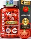 Suplimente Licopen pentru barbati - Statele Unite ale Americii Suplimente Prostate pentru barbati cu extract de tomate naturale - non-GMO Licopen supliment pentru prostata, Skin & Antioxidant suport - 120 Conte