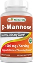 Cele mai bune Naturale D-Mannose Capsule - Tract urinar Curățați Supliment 1500mg/Serving - 120 Conte