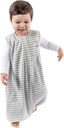 Woolino 4 Sezonul Baby Sleep Bag cu picioare, Merino Wool şi Organic Cotton Walker sac de dormit, Toddle Sleeping Bag, 18-36m, Gray