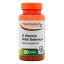 Vitamina E ca DL-Tocoferil acetat și d-Alpha-Tocopherol Plus Seleniu, Antioxidant Supliment, Suport Imun, Sprijină Piele Sanatos, Gluten-Free, Non-GMO, 90 Softgels Made in USA