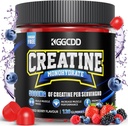 Creatină Monohidrat Gume de zahăr fără, 5g de Creatină Monohidrat per servire pentru puterea maximă musculară, energie focalizare perseverență, suplimente de creatină pentru bărbați 120Count mixt Berry