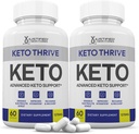 (ambalaj) Keto Thrive Keto ACV pastile 1275MG Keto suport Blend capsule alternative la Keto ACV Gummies Formulat cu Apple Cidru Oţet extra Fecioară Olive pulbere verde frunze de ceai 120 capsule
