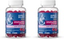 Bliss Kids Elderberry Gummies, Suportă Imunitate cu Black Elderberry, Zinc & Vitamina C, Gluten Free & Vegan, Vârsta 2 ani + (60 Conte) (Pachet de 2)