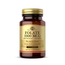 Solgar Folate 1000 mcg, 60 comprimate - 1000 mcg Bio-Active Metafolin - Vegan, Gluten Free, Dairy Free, Kosher - 60 Serviri