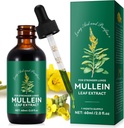 Mullein Leaf Extract,Mullein picături pentru plămâni,Natural Cleanse,Mullein Leaf lichid extract Supliment,Vegetarian Healthy Lifestyle,2 FL OZ