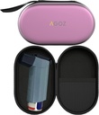 AGOZ Astma Inhaler Case Zippered husă medicală de protecție cu curea Wrist (Purple)