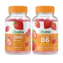 Zinc de viață 50mg + vitamina B6, Gume Bundle - mare Tasting, Supliment de vitamine, gluten gratuit, OMG gratuit, Gummy masticabil