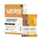 Verb Cafeinated Energy Bars Variety Pack - 2 arome delicioase (26g, Pachet de 16) 110-Calorie Delicious Sugar Energy Bar, Vegan & Gluten Free On-the Go Snack cu 80mg Green Tea Cafeina