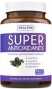 Super Antioxidanti Supliment pentru femei si barbati - Mare potenta Herbal & Fruit Blend cu Acai, Goji, rodie, Elderberry & Resveratrol pentru Ingrijirea pielii si suport imun - Vegan & Non-GMO - 60 capsule