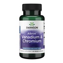 Swanson Albion Vanadium Chelated și crom 60 Veg Capsule