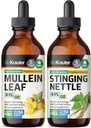 BIO KRAUTTER Mullein Tincture 4 Fl. Oz. & Stinging Nettle Tincture 4 Fl. Oz.