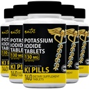 Comprimate de iod de potasiu (pachet de 5) 130 mg - 700 comprimate EXP 10/2032 - YODO Naciente - KI Pills - Yoduro de Potasio
