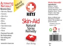 Keys Skin-Aid Vegan, Chimic-Free, Toate naturale antiseptice Analgezic terapie Spray Remedie, Ingrediente de grad farmaceutic de acțiune rapidă în Proporţii terapeutice, Fără Lidocaină, 2 uncii