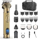 Barbă Trimmer pentru bărbați, Travel Electric Shavers pentru bărbați cu caz, Clipper păr fără fir, Mens Grooming Kit pentru mustață corp fata - 180 Mins ras, Cadouri pentru el și tată