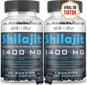 84.000 MG Gume organice Shilajit cu 85+ Minerale Trace, Acid fulvin, Shilajit pentru bărbaţi şi femei, Energie şi suport imunitar, Grad de aur potenţial ridicat, Sugar-Free, Vegan, 100% Natural 120 Gume