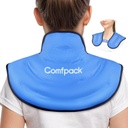 Ice Pack pentru gât și umăr durere relief, gât pachet de gheață Wrap Gel Rece Rece Reutilizabil Terapie Compress Upper Back pachet mare de gheață pentru leziuni, Umflare, Chirurgie cervicală, Entorsă