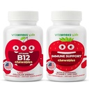 Copii Vitamina B12 Masticabile + Elderberry + Zinc + Chewables Bundle