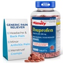 Timpul-CAP LABS, INC. Timp util Ibuprofen 200 mg 1000 comprimate - pastile de ameliorare a durerii și Reducere a febrei - pentru ameliorarea durerilor de cap, dureri menstruale, dureri de dinți, mușchi, dureri de artrită și dureri ale corpului