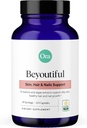 Ora Organic Hair, piele, și unghii suport- BeYouTiful - Beauty Supplement with B Vitamins and Algae Extras for Healthy Hair and Skin - 60 Vegan Capsule