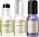 Magneziu Lavender Roll pe pachet de 3 - cadou de autocare perfectă pentru ziua de naștere de Crăciun sau Stuffers de stocare