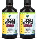 Amazing Herbs Premium Black Seed Oil - Gluten Free, Non OMG, Cold presat Nigella Sativa SIDA în Digestive Health, Immune Support, Brain Function - 8 Fl Oz (Pachetul de 2)