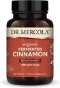 Dr. Mercola Biodinamice Organic Fermented Scorțișoară - Sustine sanatatea metabolica - Extract de scorțișoară mare-Flavonoid - USDA Organic, Non-GMO, Gluten-Free & Soy-Free - 90 comprimate