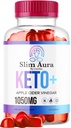 Slim Aura Keto ACV Gummies - Official Slim Aura Keto Plus Apple Cider Vinegar 1050MG Advanced Formula Gummys, All Natural Premium Formula, Slimaura Gomitas Recenzii, 60 Gummies pentru 1 lună