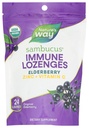 Natura's Way Sambucus Immune Lozenges, Zinc + vitamina C, Black Elderberry Extract, USDA Certified Organic, Original Berry Flavored, 24 Lozenges (Packaging May Vary)