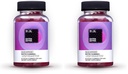 IGK Biotin Gume de păr 10.000mcg Biotina (conte 60), Aroma de căpșuni, Gumiile de creștere a părului pentru parul sanatos, piele & unghii, Vegan, Ajutor Combate pierderea parului & Thinning (Pachet de 2)