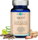 Suplimente pentru bărbați și femei, Got Gutzy, Conține Turmeric, Ghimbir, Licorice, Aloe Vera și Enzime digestive, pentru Sănătate Digestivă, Aciditate, Constipație, Greață, 60 Capsule.
