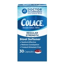 Colace Regular Putere Stool Softner pentru Relief de constipație blând eficace, No. 1 Doctor recomandat Stool Softener Brand, 100 mg capsule Docusate, 30 Conte