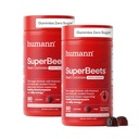 UmanN SuperBeets Gume de inima - Sfecla guma cu inima sanatoasa de sustinere energetica, extract de seminte de struguri si Pudră de sfeclă de zahăr, fără zahăr - aroma de rodie Berry, 120 Conte