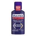 Mucinex Nightshift Sinus, Rece şi Flu Cough Medicine pentru adulţi, puternic de noapte Sinus Medicina pentru Sinus Relief, Sore Throat Relief, Tuse Supresant & Nasal Decongestionant pentru adulţi, 6 Fl Oz