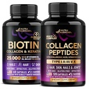 NUTRAHARMONY Biotin, Keratin & Capsulele de colagen