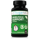 SugarMD Neuro-Focus Supplements for Memory - Focus and Clarity Formula de Bacopa, Ginkgo, & Bioperine for Cognitive Support - Non-GMO and Gluten-Free - 60 Capsule