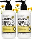 Reshape+ Arnica Bruise Relief Topical Cream for Bruising, Umflare, & Decolorare pe piele, Ingrijirea pielii naturale Homeopate Arnica Lotion W/Vitamin K, Cai Chestnut, & Colagen, 8 Fl Oz (2-Pack)