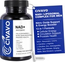 NAD. Supliment pentru barbati 1000mg, NAD+ cu Resveratrol, CoQ10, L-Citrulin si Maca Root 