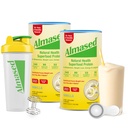 Almased Mese Shakes for Weight Loss - Proteine Powder - Starter Kit (Almond Vanilla Flavor, 2 cutii de 17,6 oz + Shaker Bottle + Scoop)
