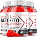 (3 ambalaj) Vista Keto ACV Gummies - Advanced Formula Vista Keto Plus ACV Gummies Apple Cider Otegar Vista ACV Supliment alimentar Men Femei (180 Gummies)