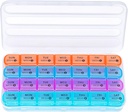 Zoksi lunar Pill Organizator 28 zi 1 zi pe zi, mare 4 săptămâni Pilula Organizator, Dust-Proof o lună pastile caz, Travel Medicine Organizator lunar, Portable Pilula Container pentru vitamine și medicamente